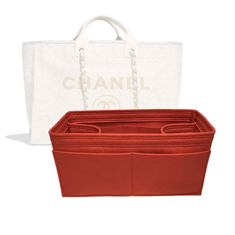 deauville chanel tote bag|Chanel deauville tote bag organizer.